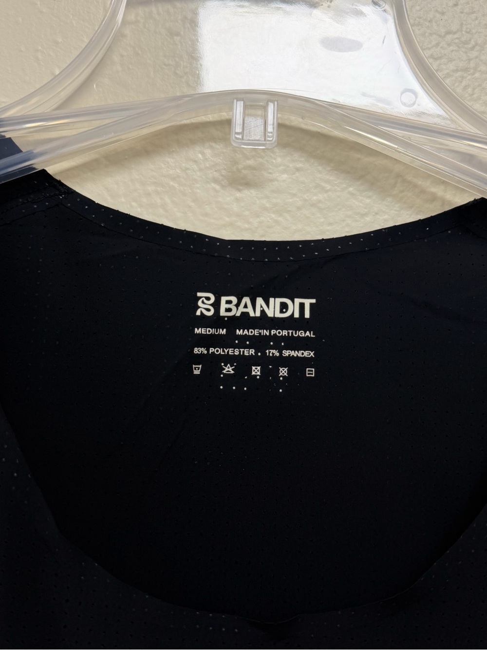 Bandit Men's VENTO PERFORMANCE SINGLET - Black Medium - Picture 4 of 6